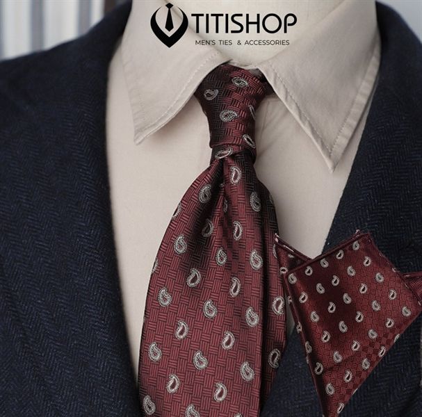 Sét Bộ Cavat & Khăn Cài 1110M2 TITISHOP