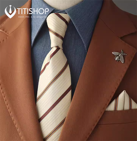 Sét Bộ Cavat & Khăn Cài 1112 TITISHOP