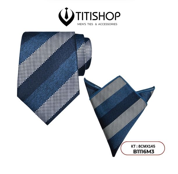 Sét Bộ Cavat & Khăn Cài 1116M3 TITISHOP