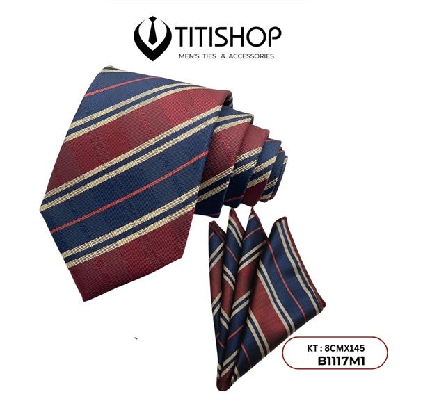 Sét Bộ Cavat & Khăn Cài 1117M1 TITISHOP