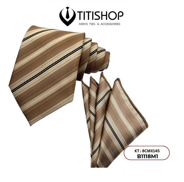 Sét Bộ Cavat & Khăn Cài 1118M1 TITISHOP