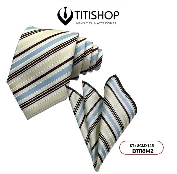 Sét Bộ Cavat & Khăn Cài 1118M2 TITISHOP