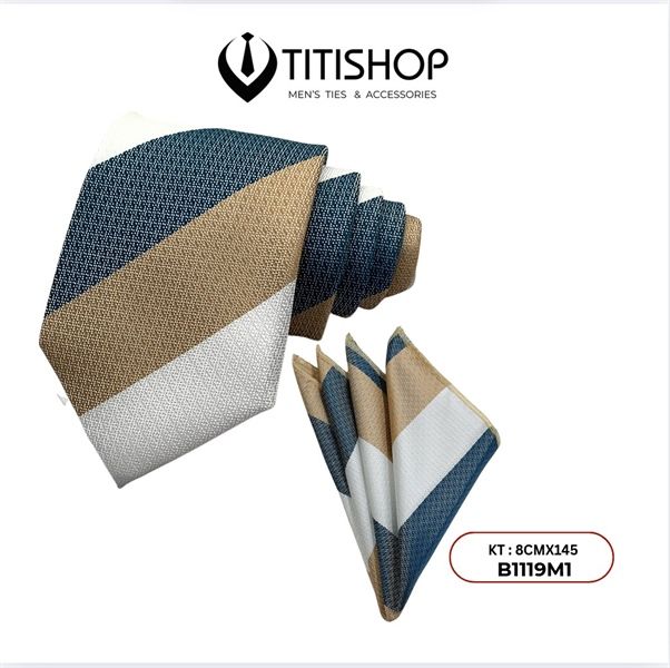 Sét Bộ Cavat & Khăn Cài 1119M1 TITISHOP