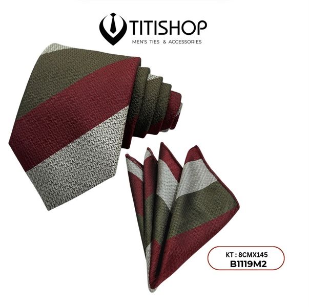Sét Bộ Cavat & Khăn Cài 1119M2 TITISHOP