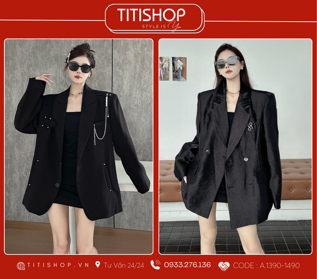 Áo Blazer Dáng Rộng TITISHOP  (S-XL)