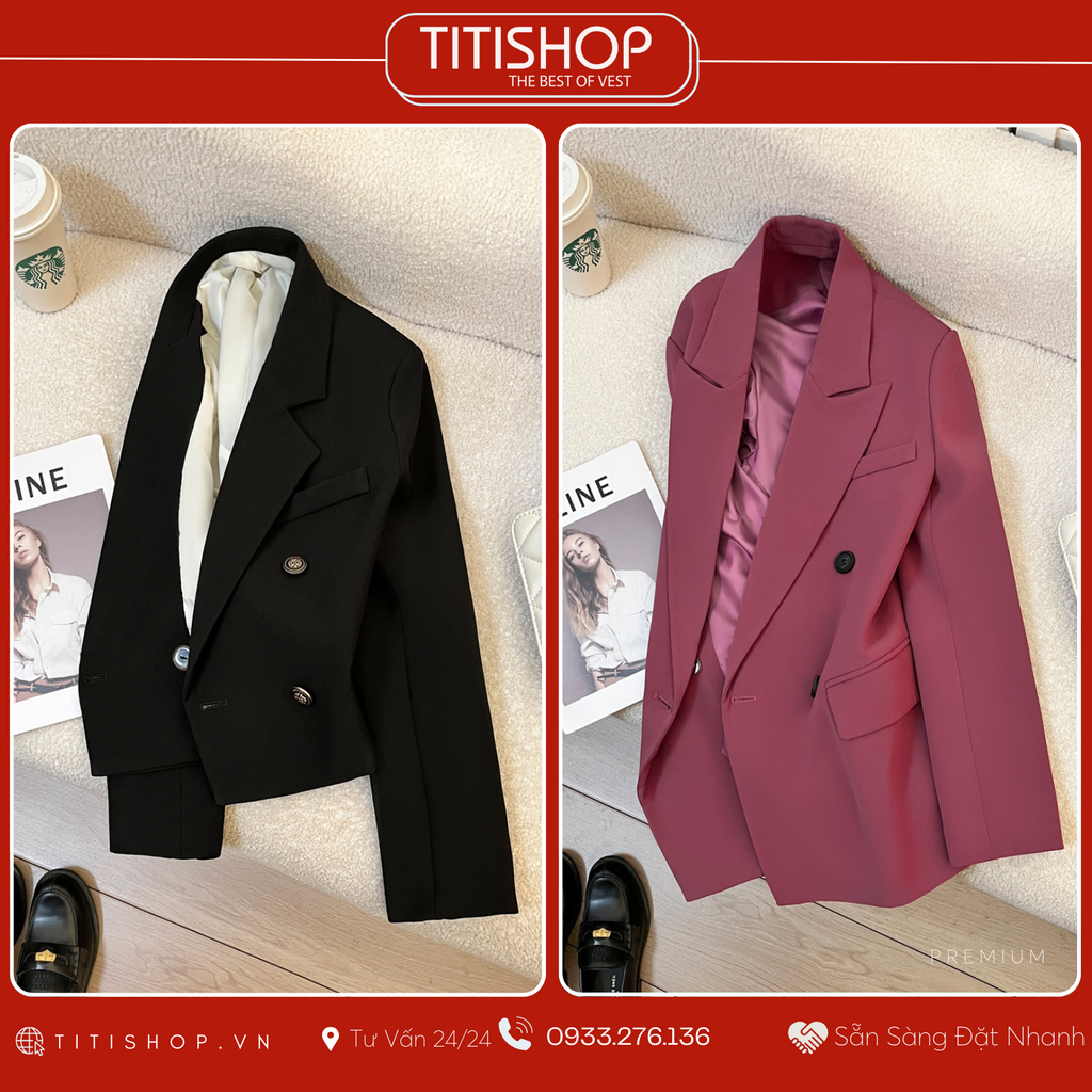 Áo Blazer Nữ Titishop (S-4XL )