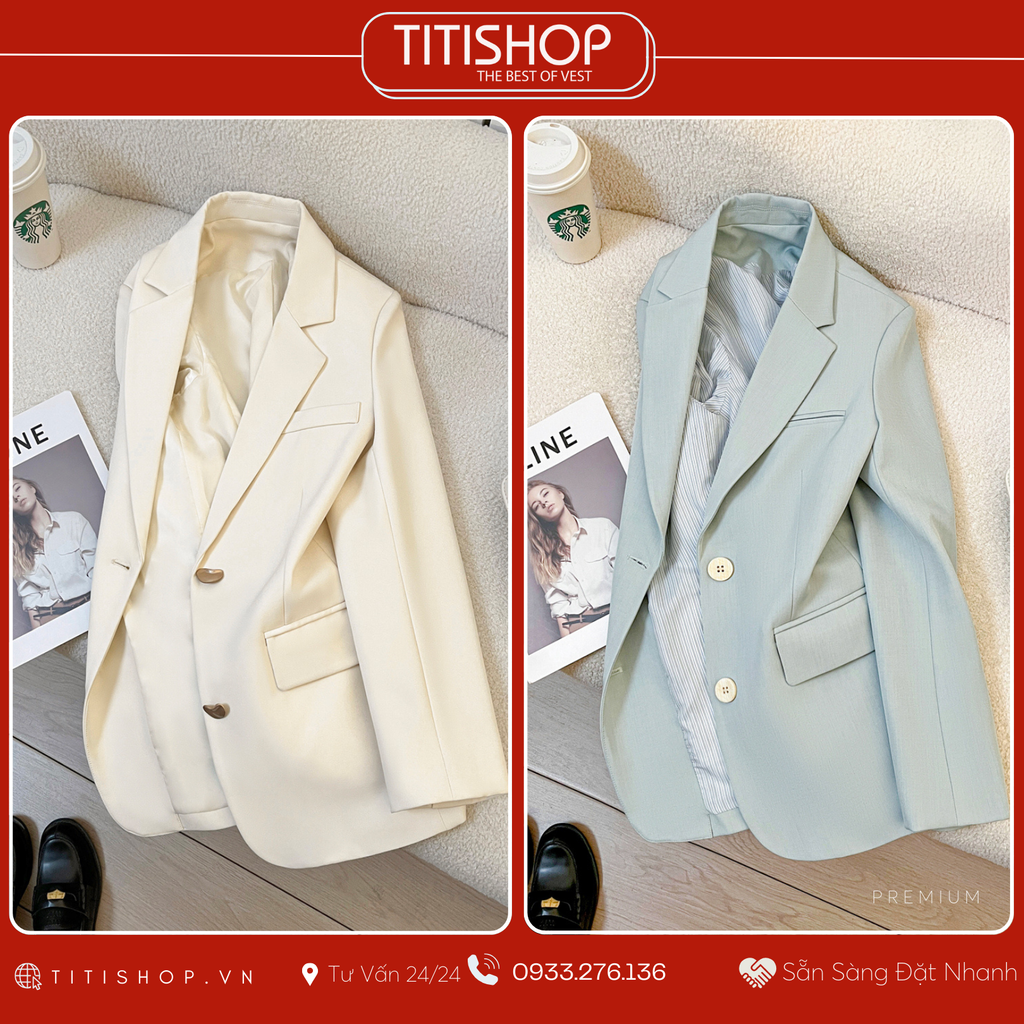 Áo Blazer Nữ Titishop (S-4XL )