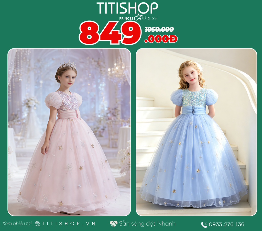 Đầm Công Chúa Titishop Tiết Kiệm