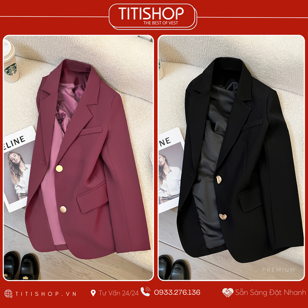 Áo Blazer Nữ Titishop (S-4XL )
