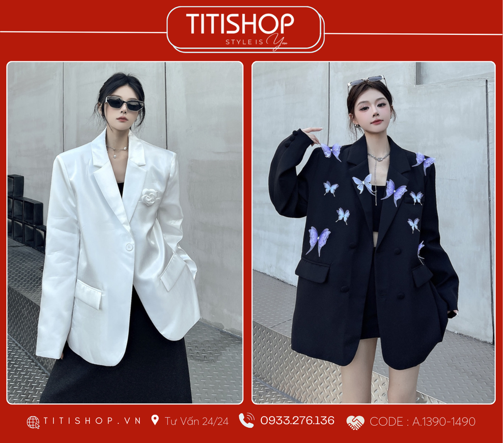 Áo Blazer Dáng Rộng TITISHOP  (S-XL)