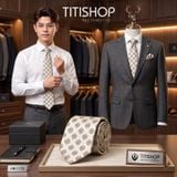 Sét Bộ Cavat & Khăn Cài Túi TITISHOP - 307