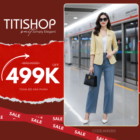 Áo Vest Nữ Titishop ANN353 Sọc
