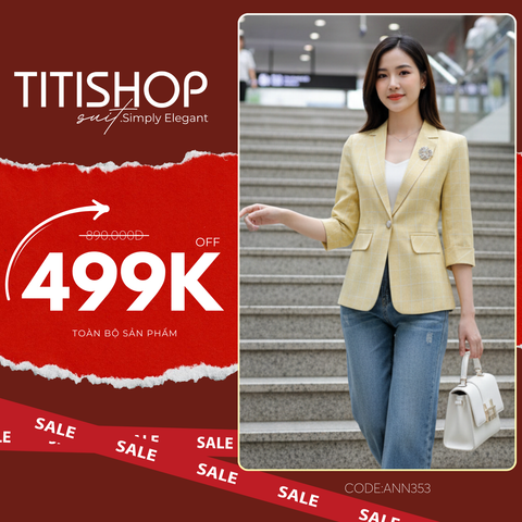 Áo Vest Nữ Titishop ANN353 Sọc