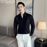 Áo Sơ Mi Qúy ông TITISHOP Xếp Ly Premium