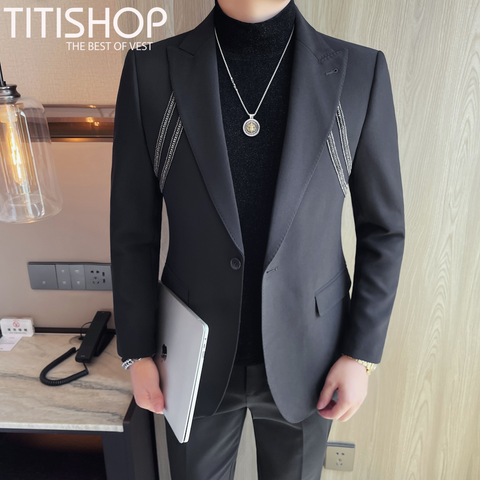 Áo Blazer Qúy Ông Titishop (M-4XL)