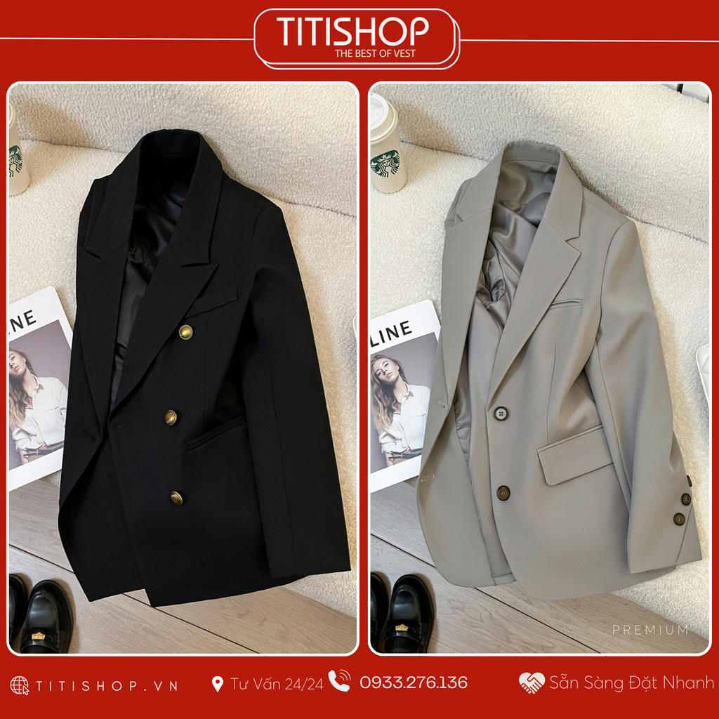 Áo Blazer Nữ Titishop (S-4XL )