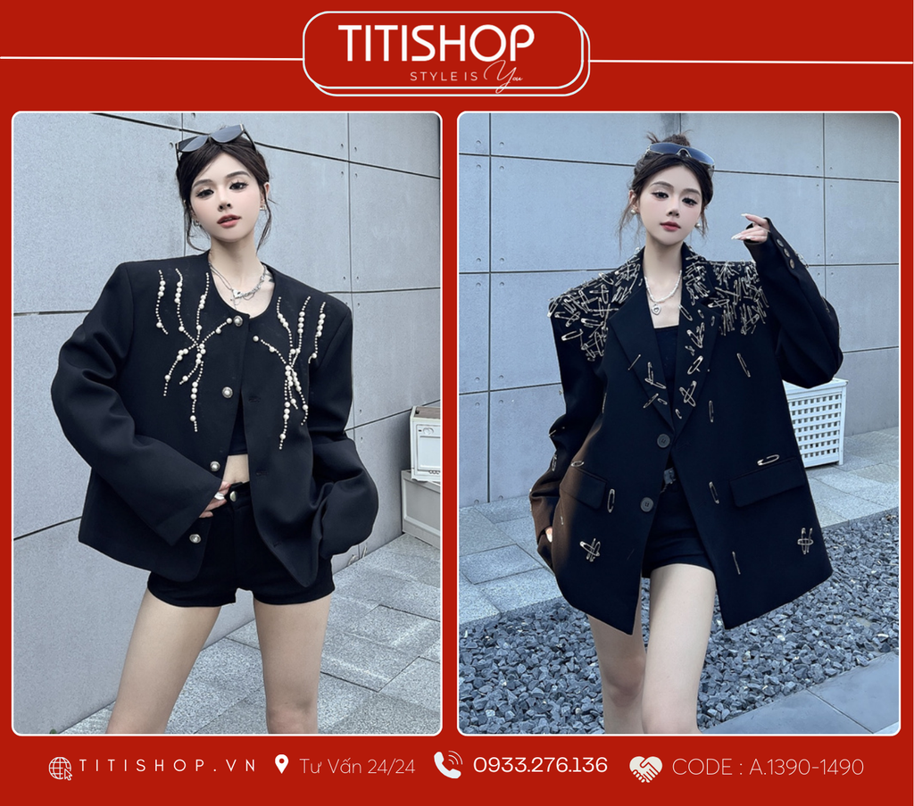 Áo Blazer Dáng Rộng TITISHOP  (S-XL)