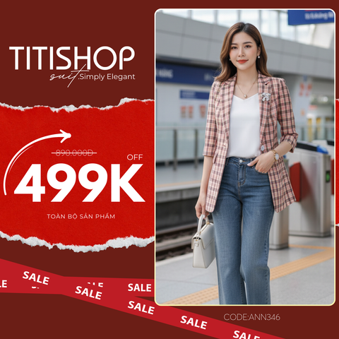 Áo Vest Nữ Titishop ANN346 Sọc