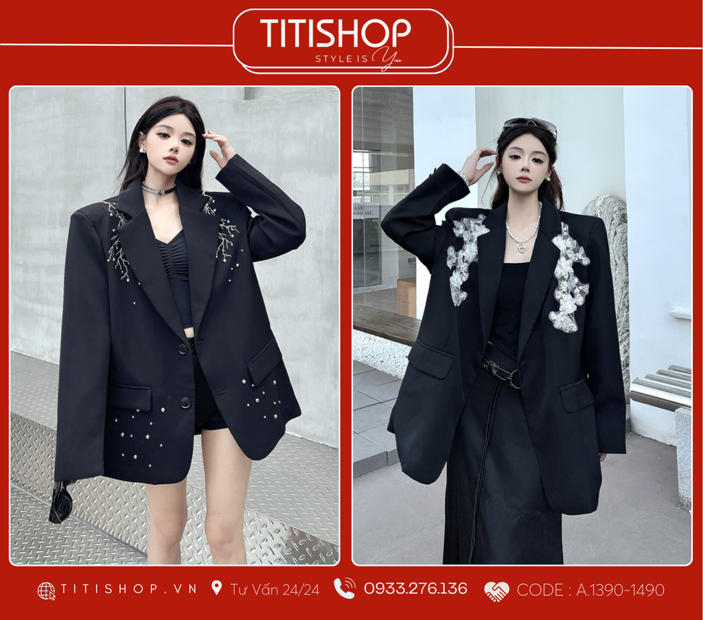 Áo Blazer Dáng Rộng TITISHOP  (S-XL)