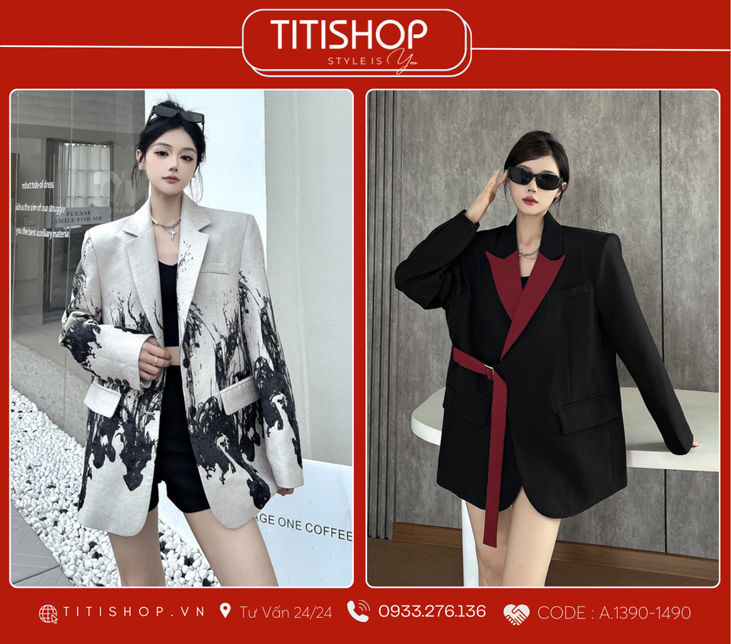 Áo Blazer Dáng Rộng TITISHOP  (S-XL)