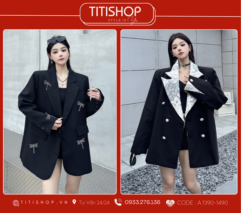 Áo Blazer Dáng Rộng TITISHOP  (S-XL)