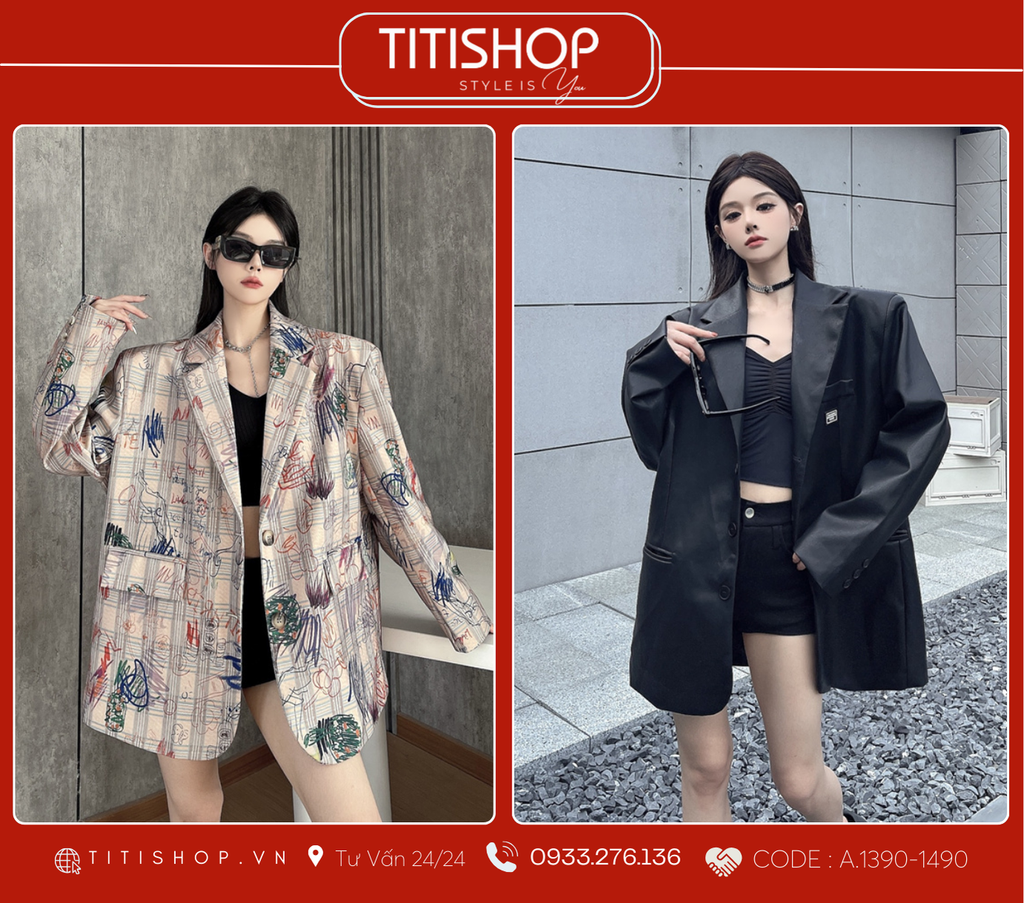 Áo Blazer Dáng Rộng TITISHOP  (S-XL)