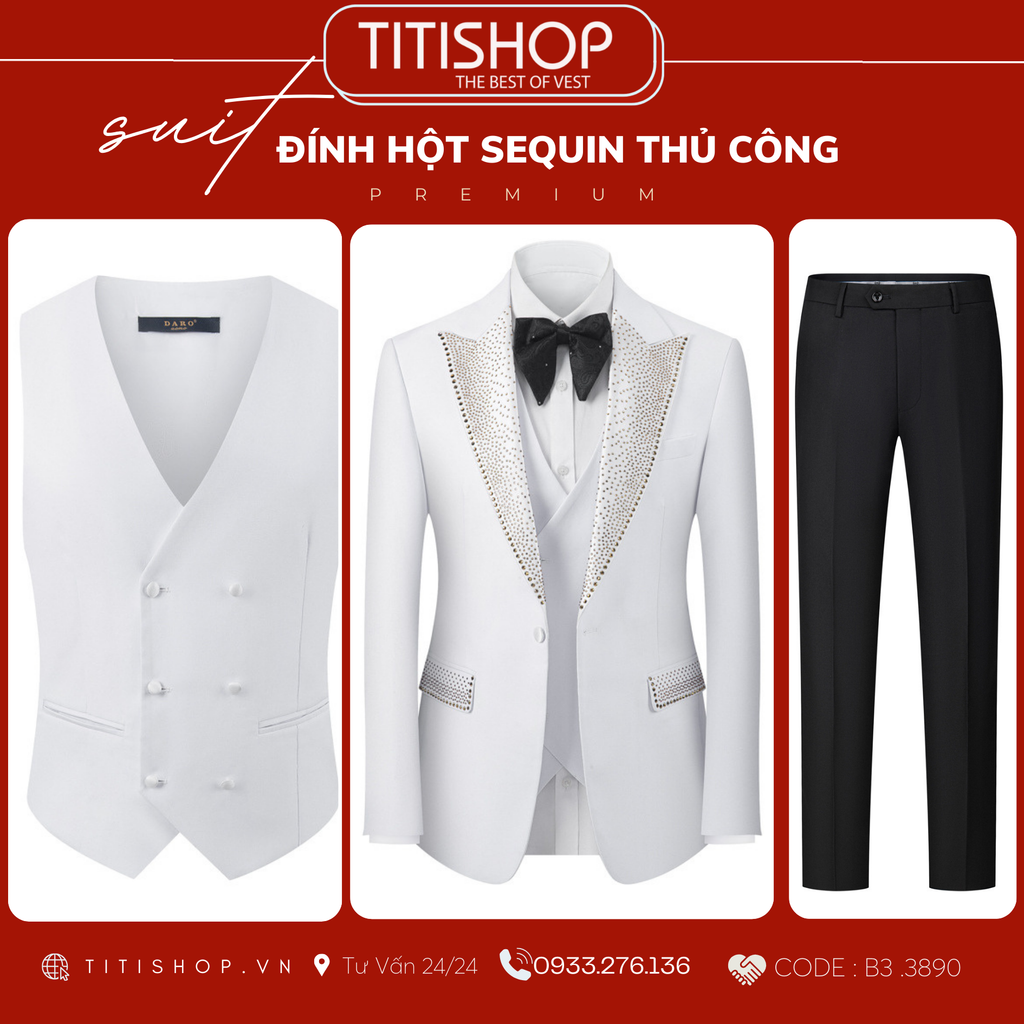 TUXEDO Đính Hột Thủ Công Luxury