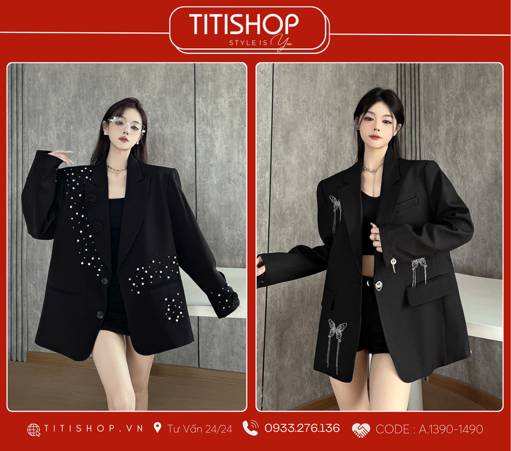Áo Blazer Dáng Rộng TITISHOP  (S-XL)