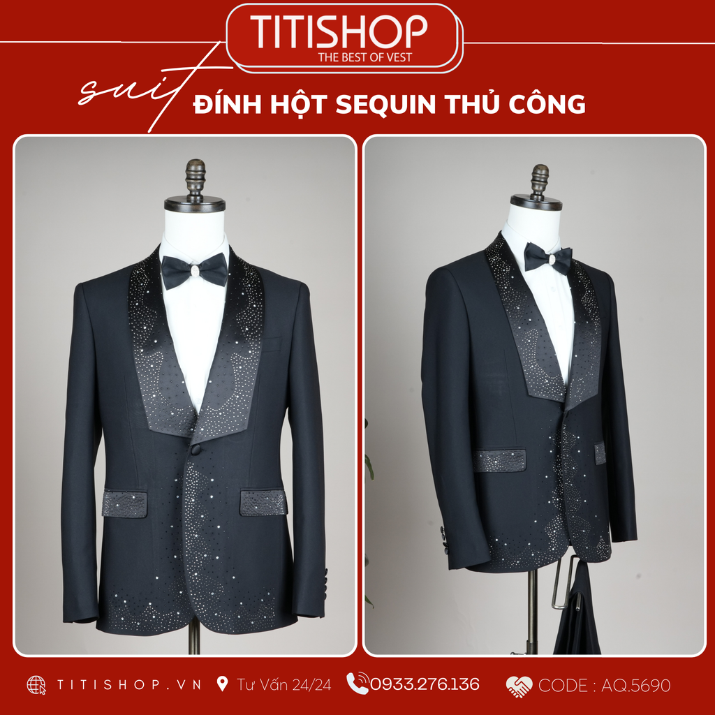 TUXEDO Đính Hột Thủ Công Luxury