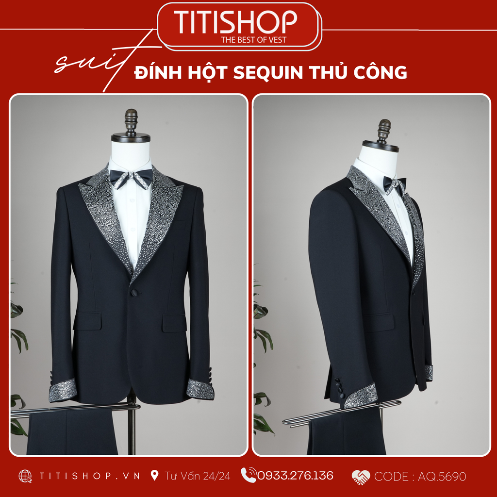 TUXEDO Đính Hột Thủ Công Luxury