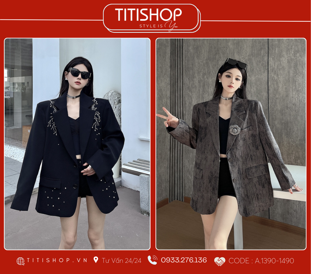Áo Blazer Dáng Rộng TITISHOP  (S-XL)