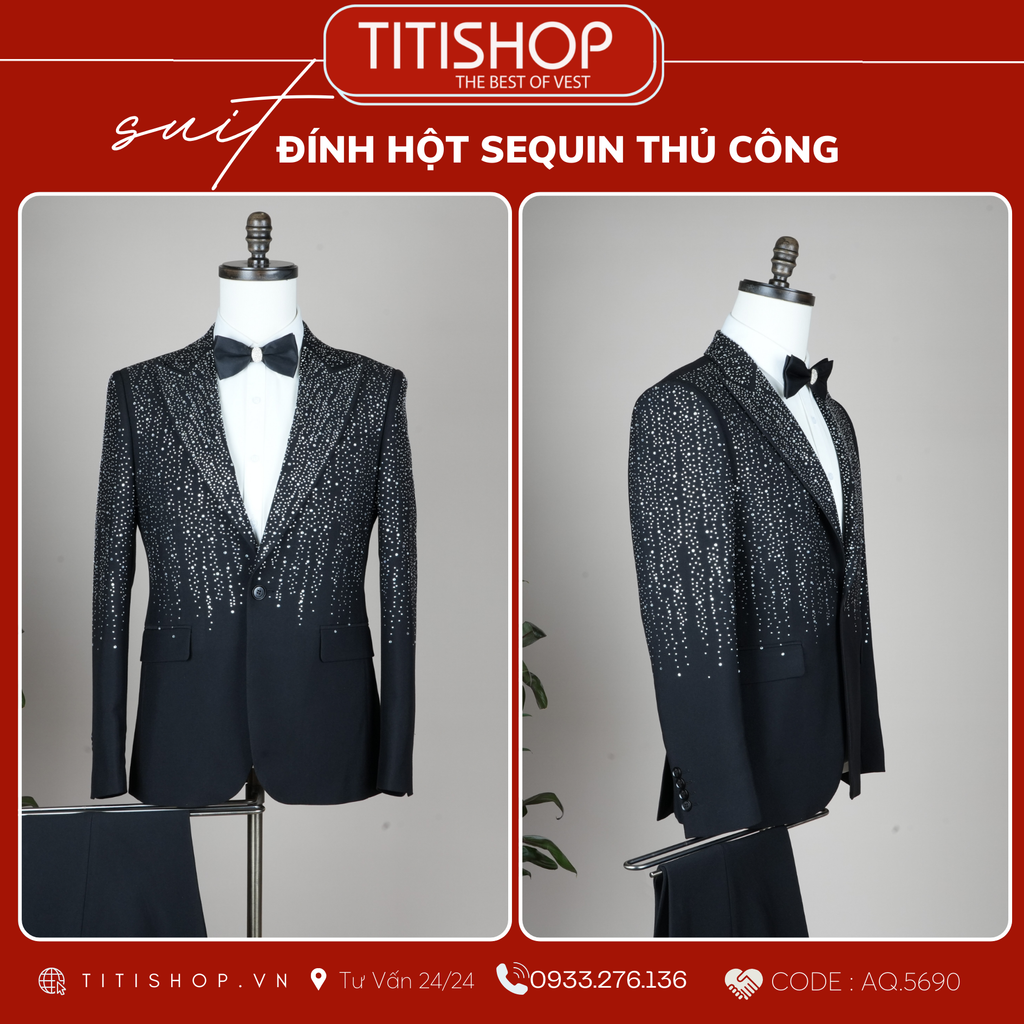 TUXEDO Đính Hột Thủ Công Luxury