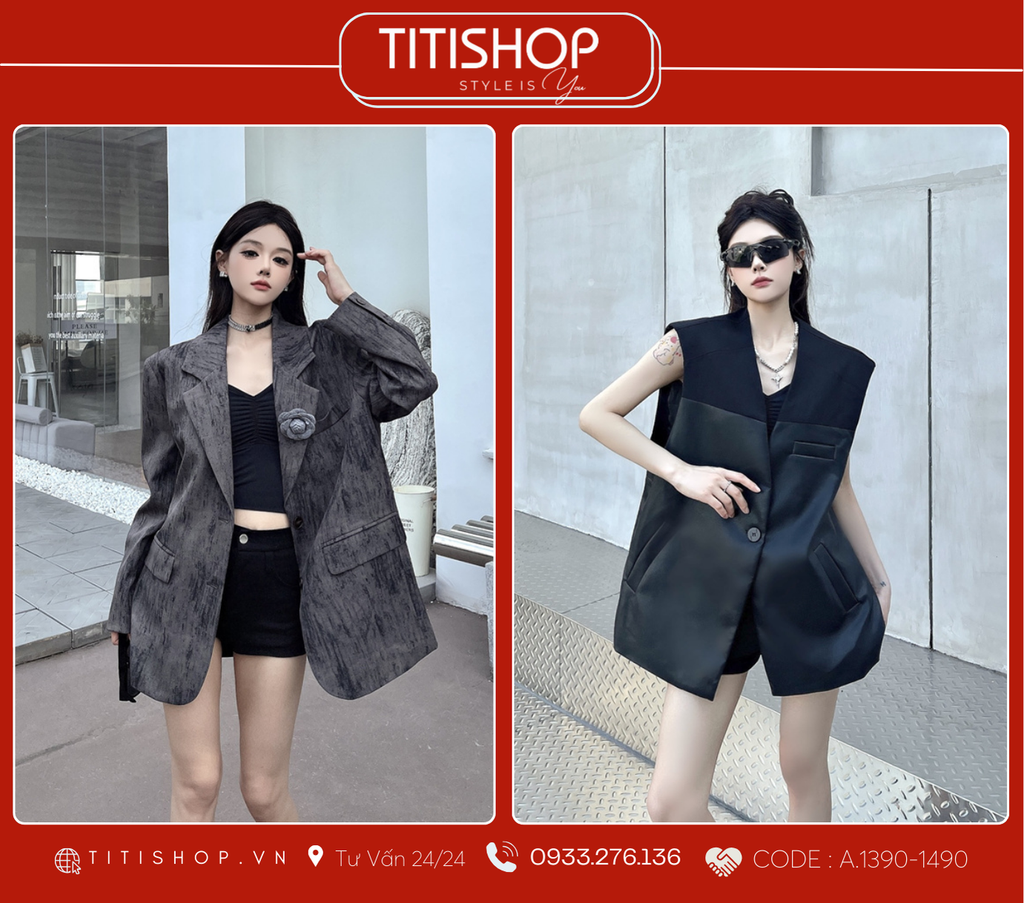 Áo Blazer Dáng Rộng TITISHOP  (S-XL)