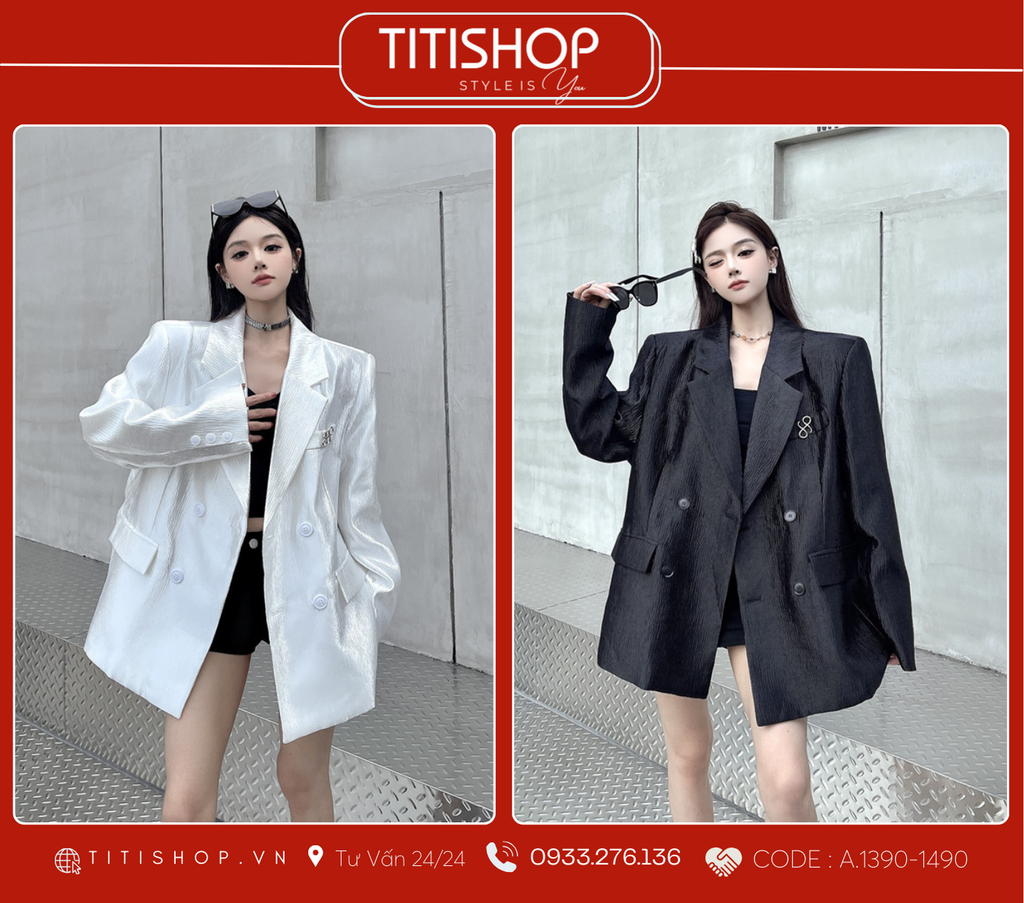 Áo Blazer Dáng Rộng TITISHOP  (S-XL)