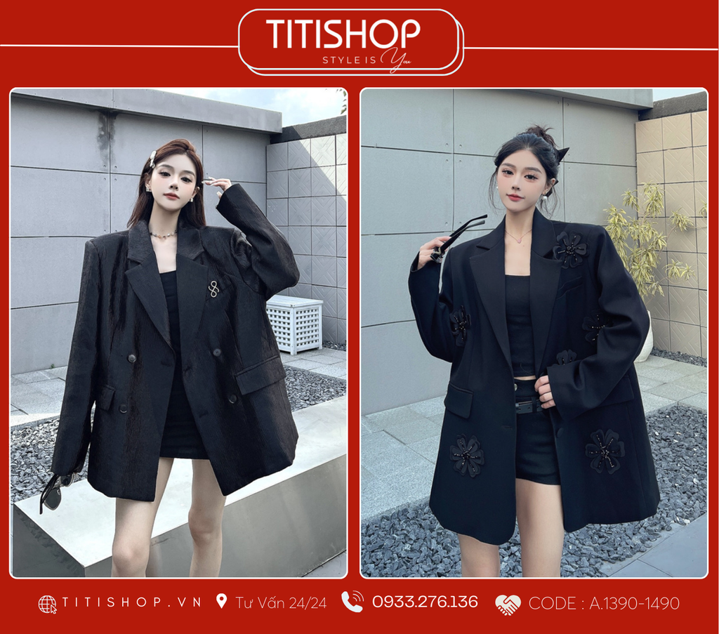 Áo Blazer Dáng Rộng TITISHOP  (S-XL)