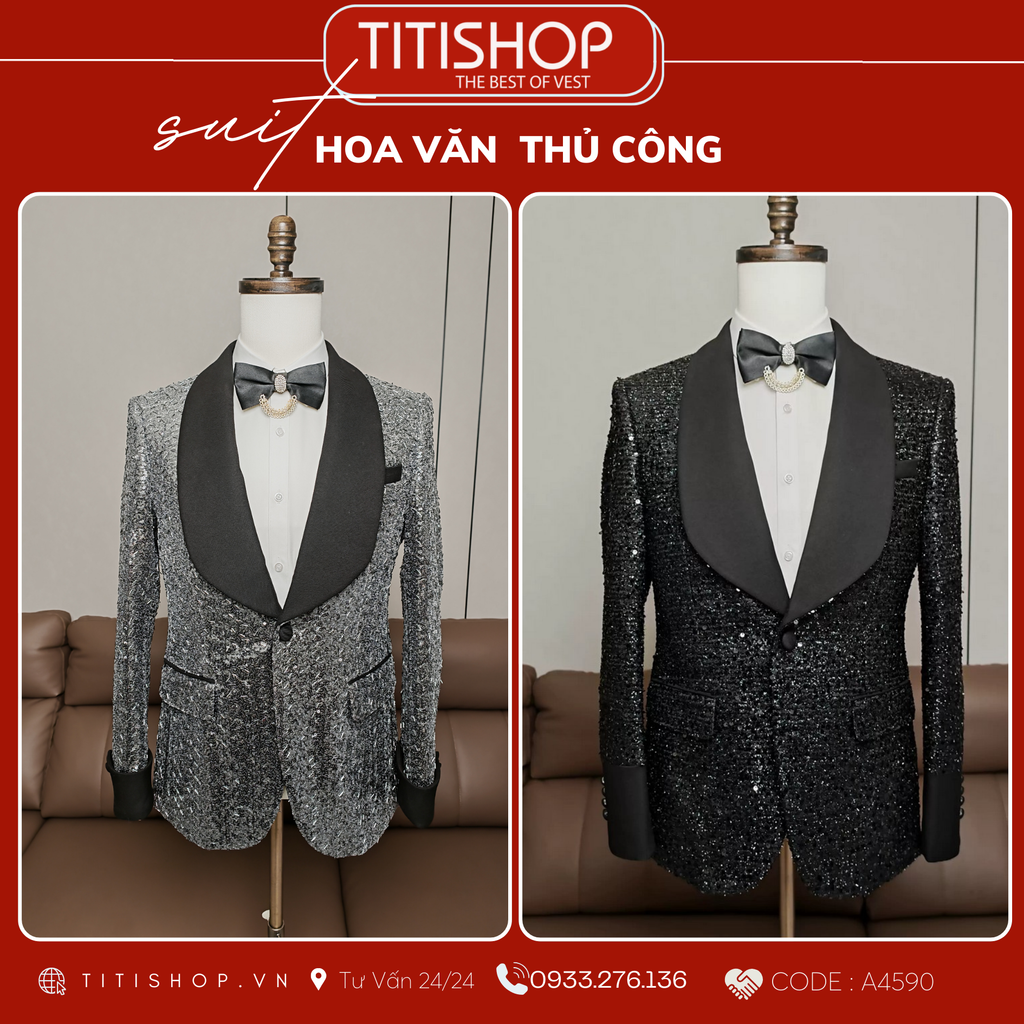 TUXEDO Đính Hột Thủ Công Luxury