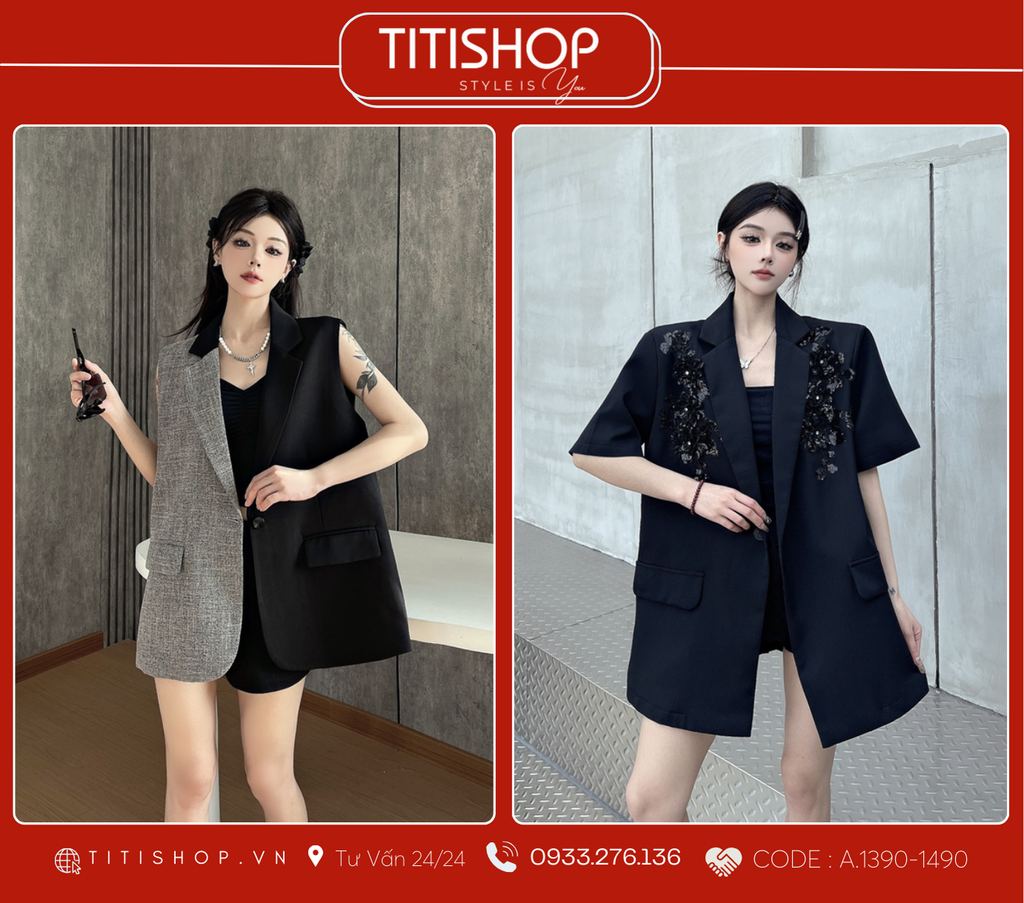 Áo Blazer Dáng Rộng TITISHOP  (S-XL)