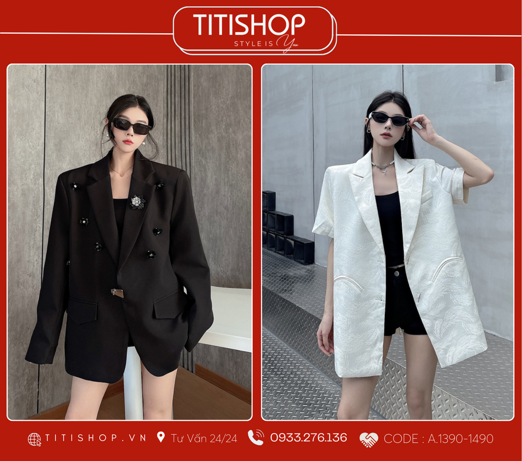 Áo Blazer Dáng Rộng TITISHOP  (S-XL)