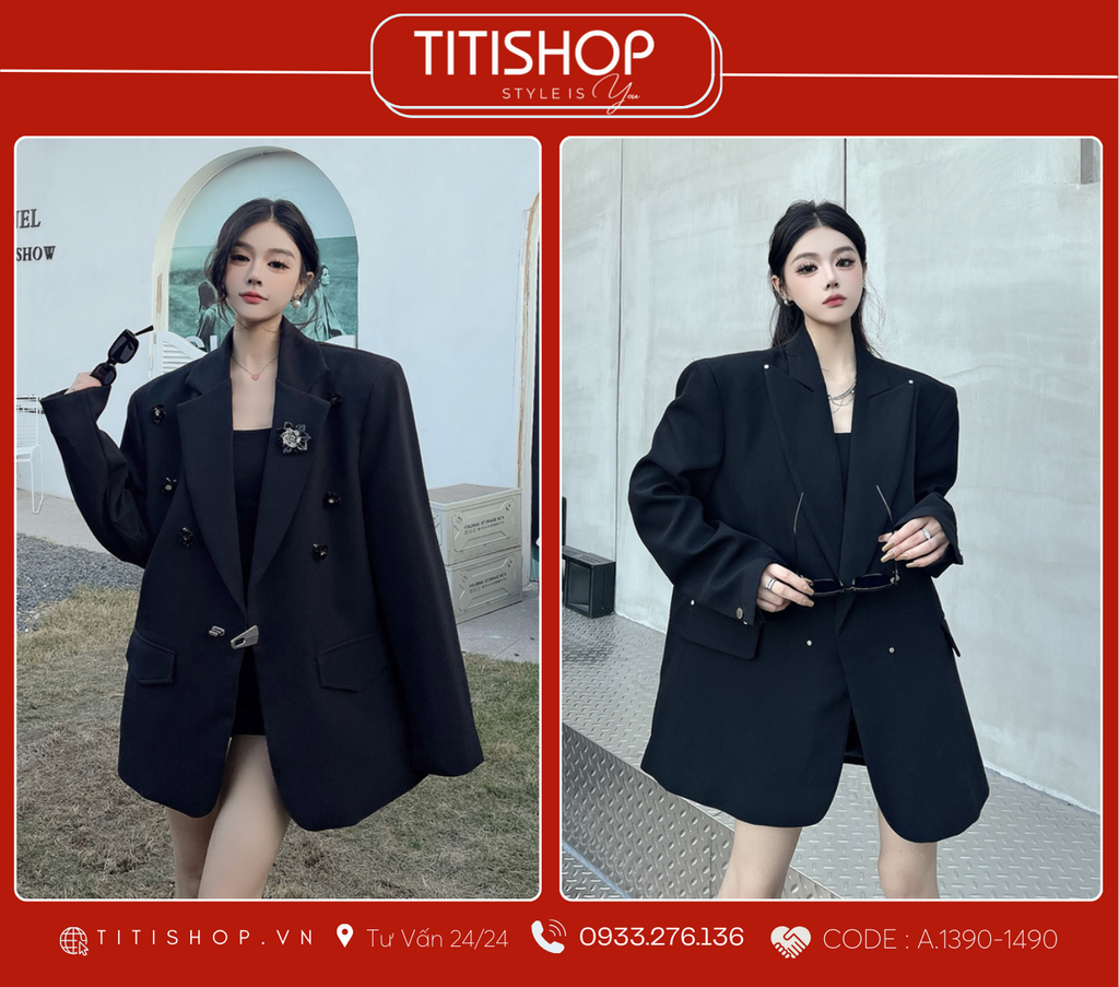 Áo Blazer Dáng Rộng TITISHOP  (S-XL)