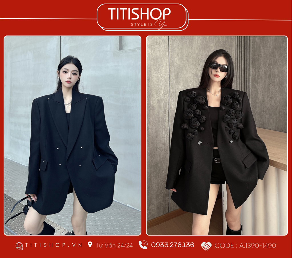 Áo Blazer Dáng Rộng TITISHOP  (S-XL)