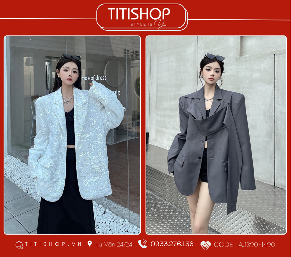 Áo Blazer Dáng Rộng TITISHOP  (S-XL)