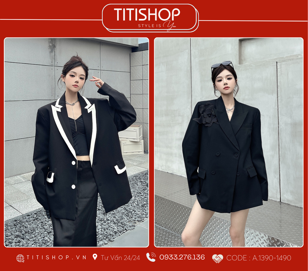 Áo Blazer Dáng Rộng TITISHOP  (S-XL)