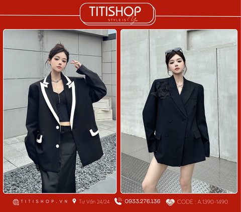 Áo Blazer Dáng Rộng TITISHOP  (S-XL)