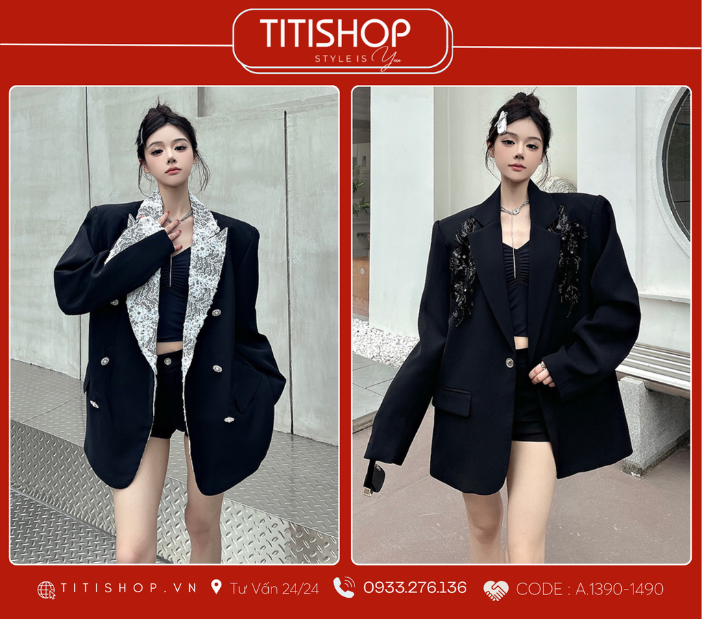 Áo Blazer Dáng Rộng TITISHOP  (S-XL)