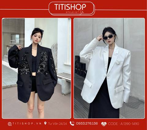 Áo Blazer Dáng Rộng TITISHOP  (S-XL)