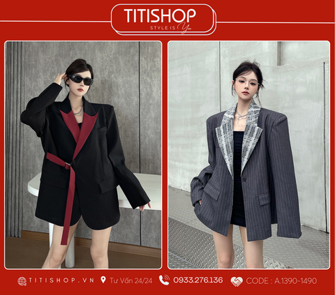 Áo Blazer Dáng Rộng TITISHOP  (S-XL)