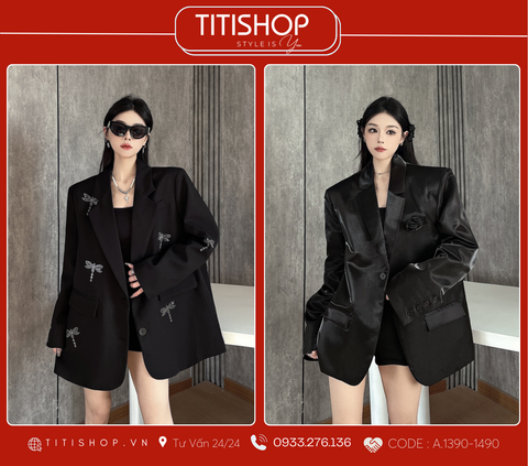 Áo Blazer Dáng Rộng TITISHOP  (S-XL)