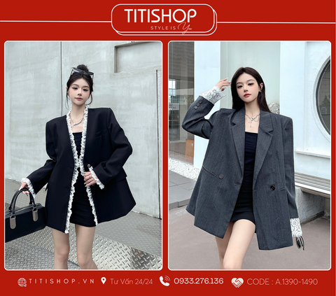 Áo Blazer Dáng Rộng TITISHOP  (S-XL)