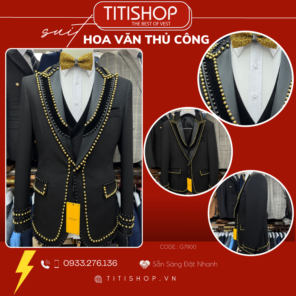 TUXEDO Đính Hột Thủ Công Luxury