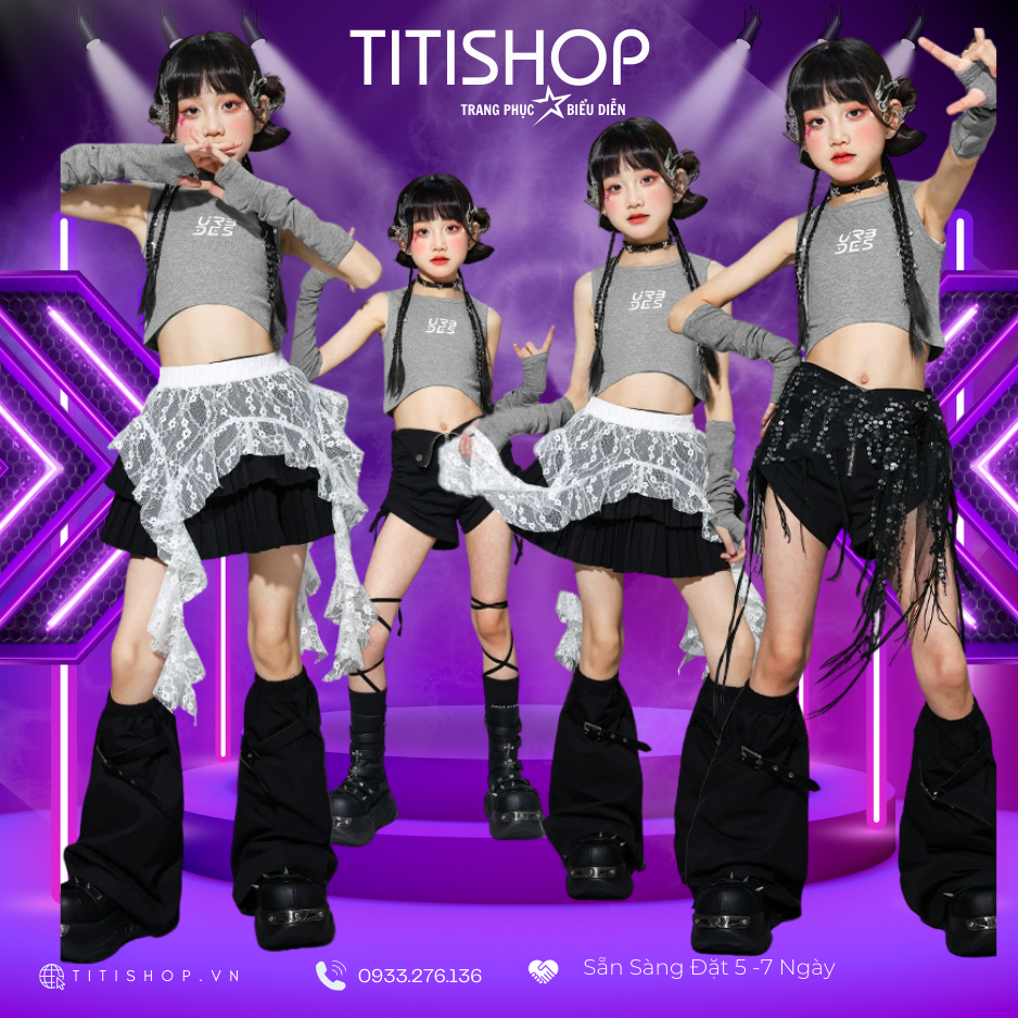 Sét Biểu Diễn Bé Gái Titishop ( Đặt 5-7 Ngày )